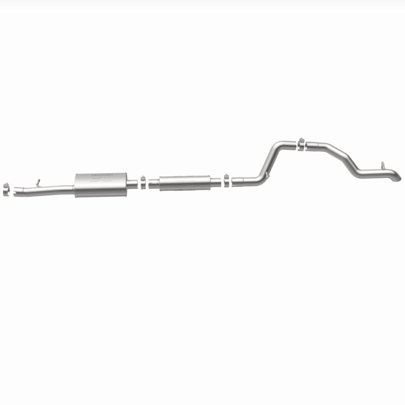 MagnaFlow 12-18 Jeep Wrangler 2.5in Overland Series Cat-Back Exhaust system for offroad performance upgrades