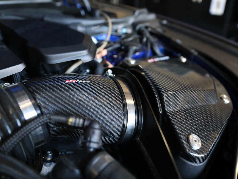 aFe Black Series Stage-2 Carbon Fiber Cold Air Intake System w/ Pro DRY S Media - 18-19 BMW M5 (F90) Secondary image
