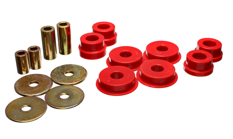 Energy Suspension 03-05 Mitsubishi Lancer EVO 8 Red Rear Differential / Mustache Bar Bushing Set Secondary image