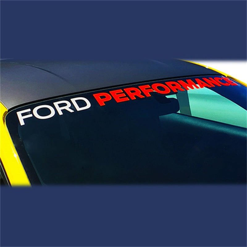 Ford Performance 2015-2017 Mustang Windshield Banner Ford Performance - White / Red Secondary image