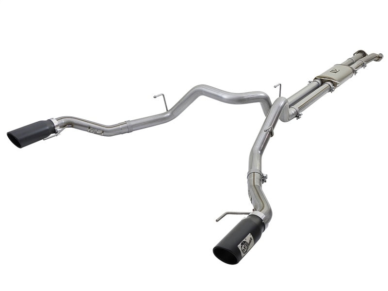 aFe MACHForce XP 3in 409-SS Exhaust Cat-Back 2017 Ford F-150 Raptor V6-3.5L (tt) w/ Black Tip Secondary image