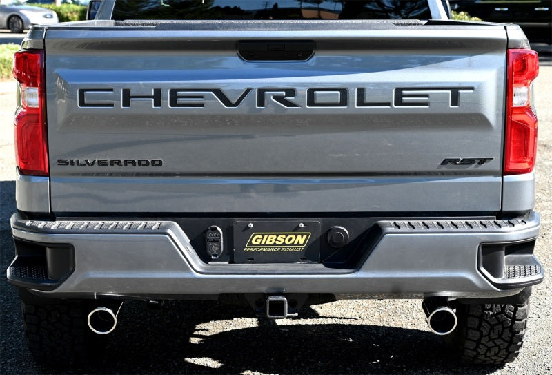 Gibson 19-23 Silverado/GMC Sierra 1500 5.3L Crew Cab Cat-Back Dual Extreme Exhaust Secondary image
