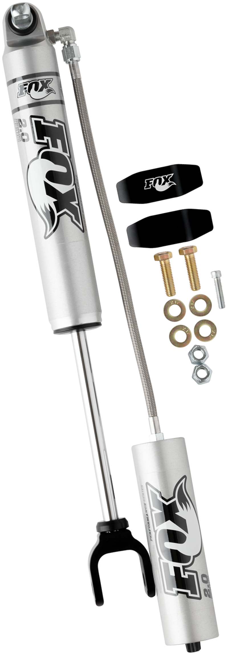 Fox 11+ Chevy HD 2.0 Performance Series 7.9in. Smooth Body Remote Res. Front Shock / 4-6in. Lift for offroad performance upgrades