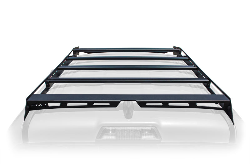 DV8 Offroad 2016+ Toyota Tacoma Aluminum Roof Rack (45in Light) with cross bars for offroad lighting and accessories.