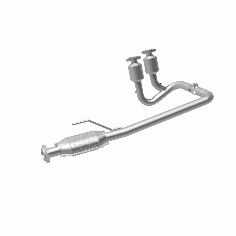 MagnaFlow Conv DF 04-06 Jeep Wrangler 4.0L exhaust system for off road performance upgrades.