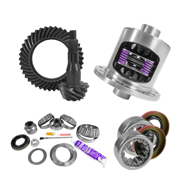Yukon Gear 9.75in Ford 4.11 Rear Ring & Pinion Install Kit 34 Spline Positraction Axle Bearings Secondary image