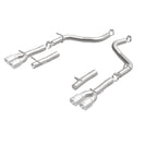 MagnaFlow Axle-Back, SS, 2.5in, Quad Split Rear 3.5in Tip 2015 Dodge Challenger 3.6L V6 exhaust system parts