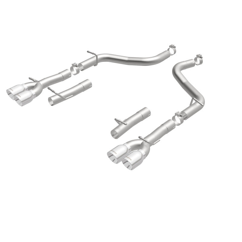 MagnaFlow Axle-Back, SS, 2.5in, Quad Split Rear 3.5in Tip 2015 Dodge Challenger 3.6L V6 exhaust system parts