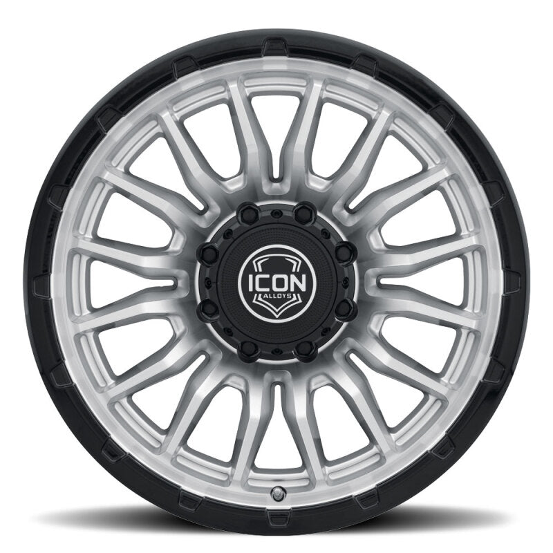 ICON Alloys Cajon 20x9 / 8x170 / 6mm / 5.25in BS Silver Machined Wheel w/ GB Lip Secondary image