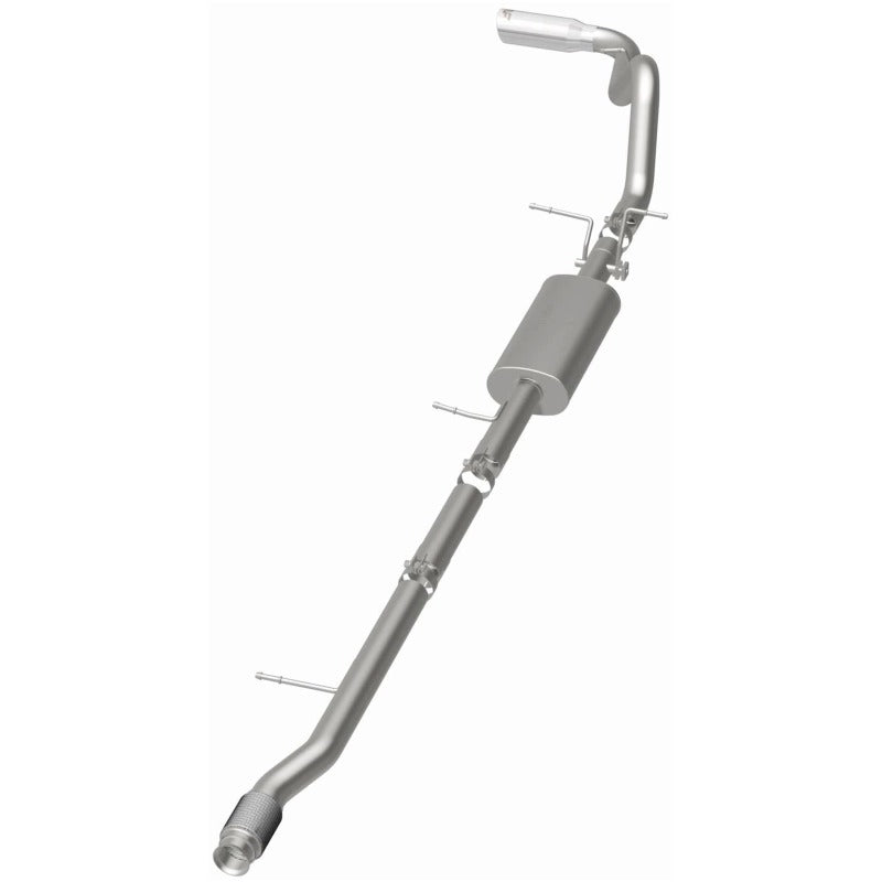 Magnaflow 14 Chevy Silverado V8 5.3L CC/EC Cab Single P/S Rear Exit Stainless Cat Back Perf Exhaust system for trucks