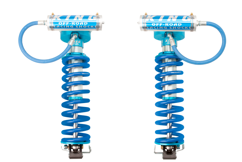 King Shocks 2005+ Ford F-250/F-350 4WD Front 2.5 Dia Remote Reservoir Coilover Conversion (Pair) for offroad performance upgrades. Main image