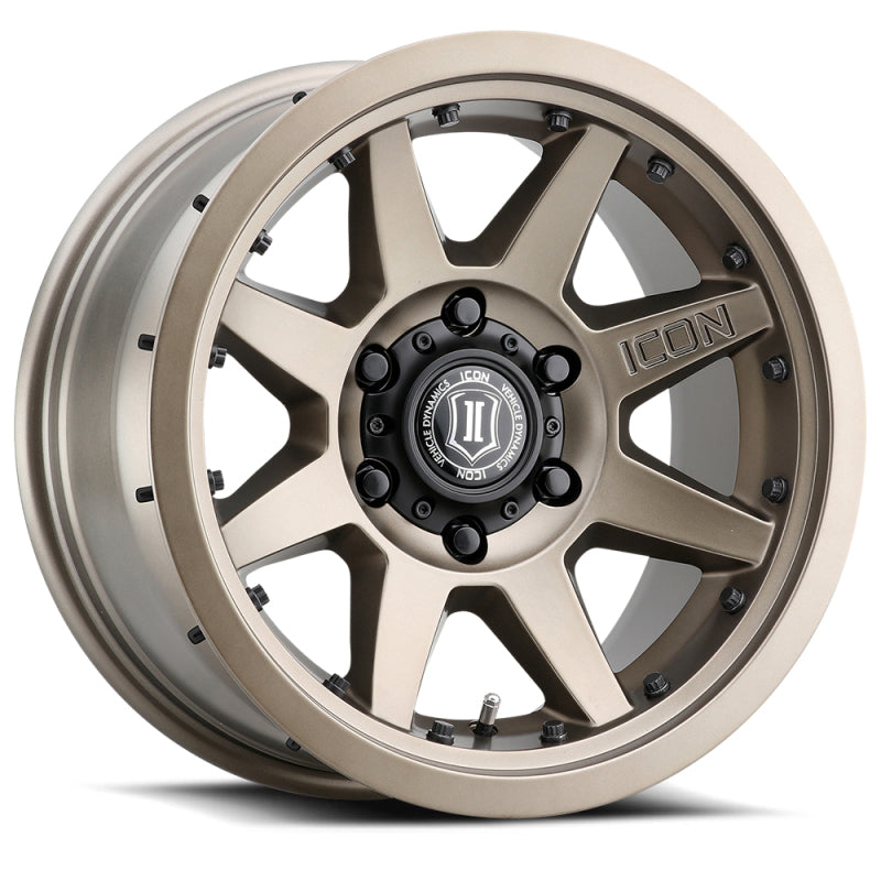 ICON Rebound Pro 17x8.5 6x5.5 0mm Offset 4.75in BS 106.1mm Bore Bronze Wheel for offroad performance upgrades Main image