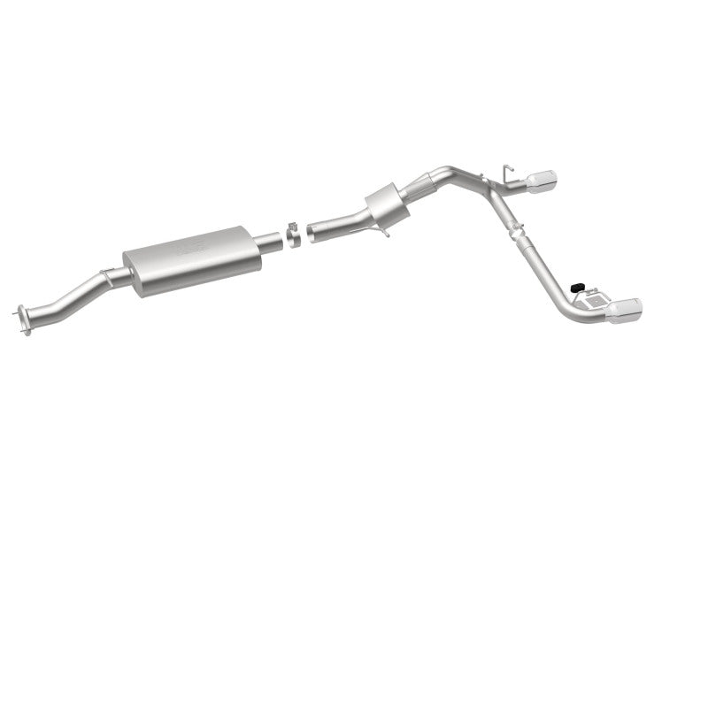 MagnaFlow Sys C/B 07 GM Hummer H2 Split Rear performance exhaust.