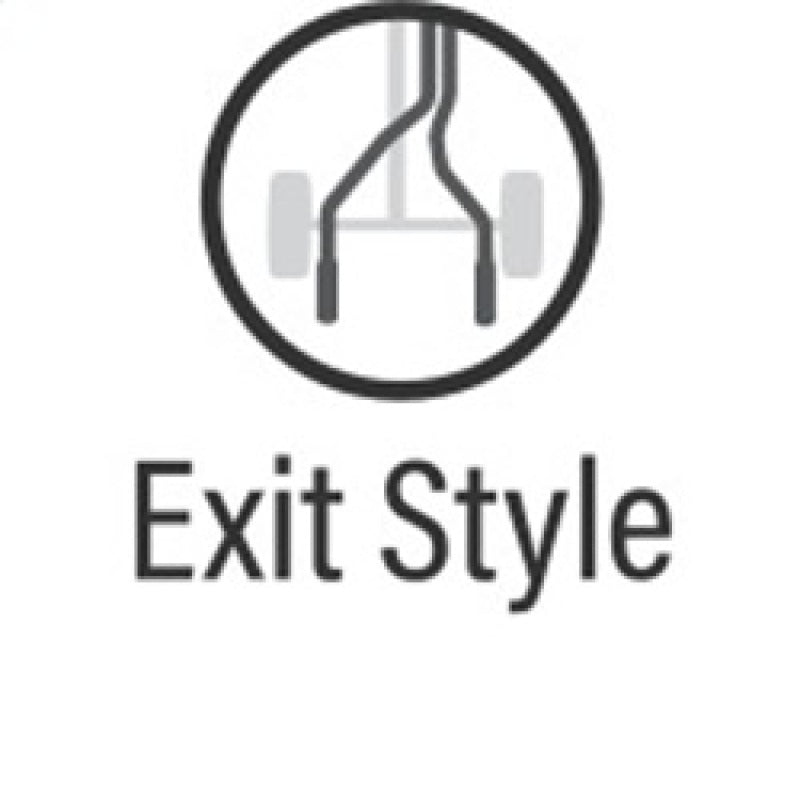 Exit Style graphic for MagnaFlow Sys C/B Ford Mustang 5.0L 87-93 Lx
