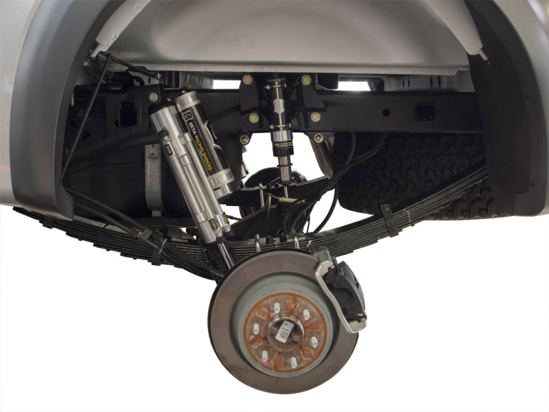 ICON 10-14 Ford Raptor Rear Hydraulic Bump Stop Kit installed