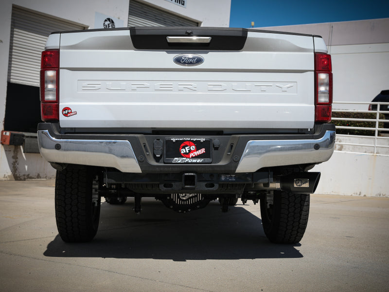 aFe Apollo GT Series 3-1/2in 409 SS Axle-Back Exhaust 17-20 Ford F-250/F-350 6.2/7.3L w/ Black Tips Secondary image