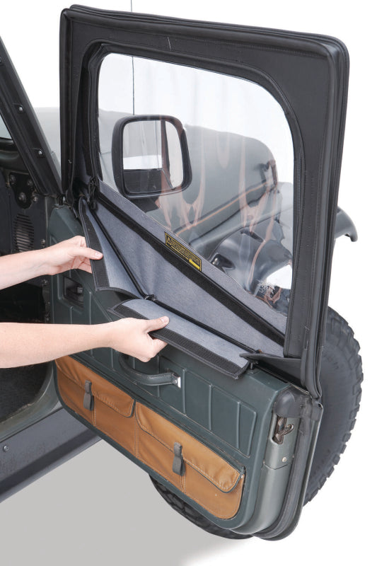 Bestop 88-95 Jeep Wrangler YJ Fabric Door Skins (Spice) Secondary image