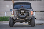 DV8 Offroad 21-22 Ford Bronco FS-15 Series Rear Bumper with spare tire and LED lights