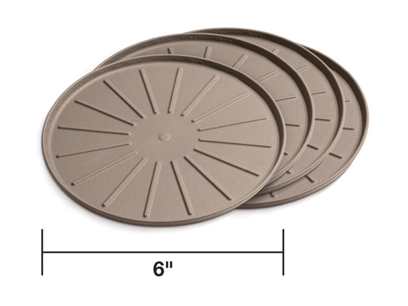 WeatherTech Round Coaster Set 6in. - Tan (Set of 4) Secondary image