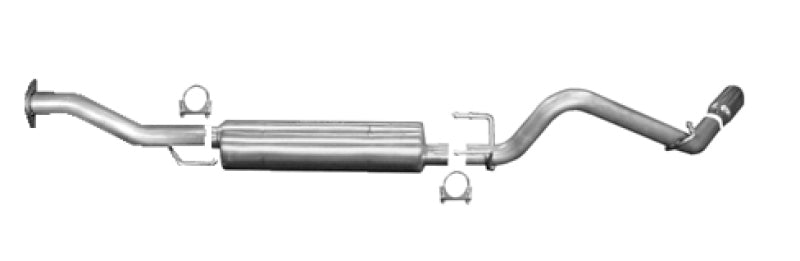Gibson 16-22 Toyota Tacoma Limited 3.5L 2.5in Cat-Back Single Exhaust - Aluminized for offroad performance upgrades.