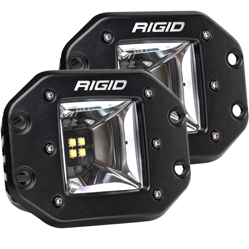 Rigid Industries Radiance+ Scene RGBW Flush Mount - Pair for offroad lighting and electrical.