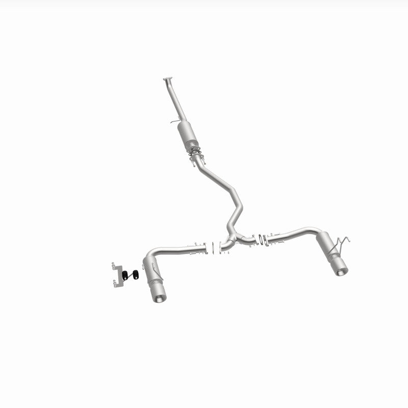 MagnaFlow 16-18 Honda Civic L4 2.0L Street Series Cat-Back Exhaust w/ Polished Tips image showcasing the exhaust system design.