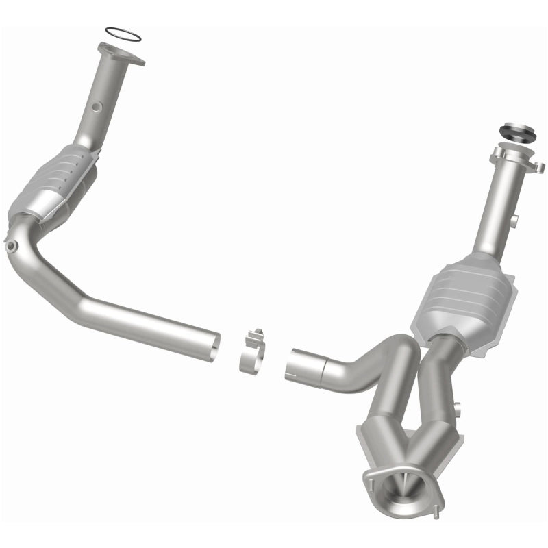 MagnaFlow Conv DF 02-06 Cadillac Escalade / 02-06 Chevy Avalanche 5.3L Dual Conv Y-Pipe Assembly 2WD for offroad parts