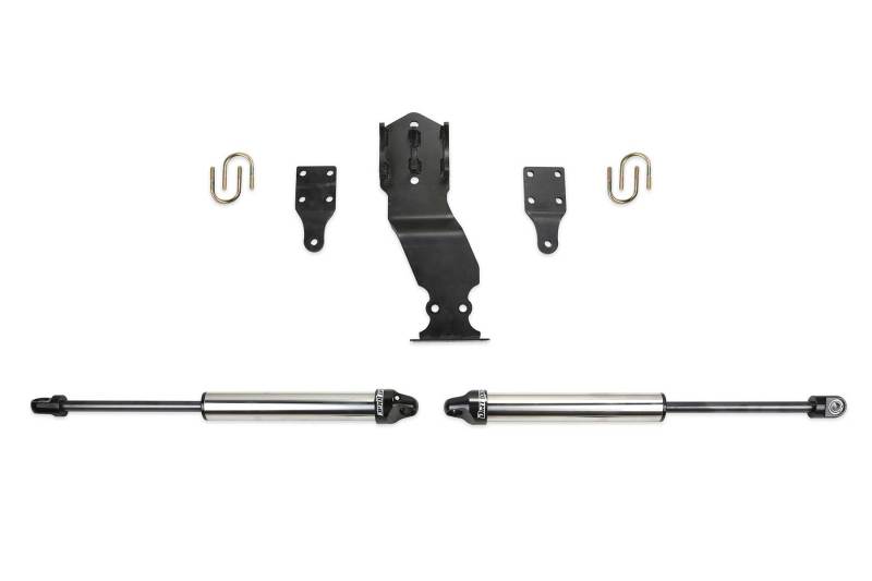 Fabtech 19-20 Ford F450/F550 4WD Dual Steering Stabilizer System w/DL 2.25 Shocks Secondary image