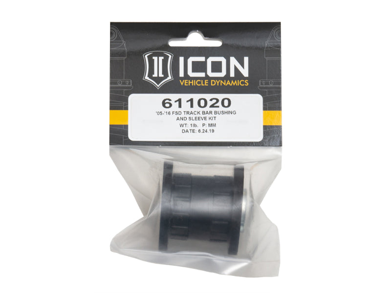 ICON 05-16 Ford F-250/F-350 Super Duty Track Bar Bushing & Sleeve Kit for suspension lift and offroad performance upgrades.