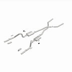 MagnaFlow SYS C/B 67-70 Mustang 2.50inch w/Tru-X exhaust system components