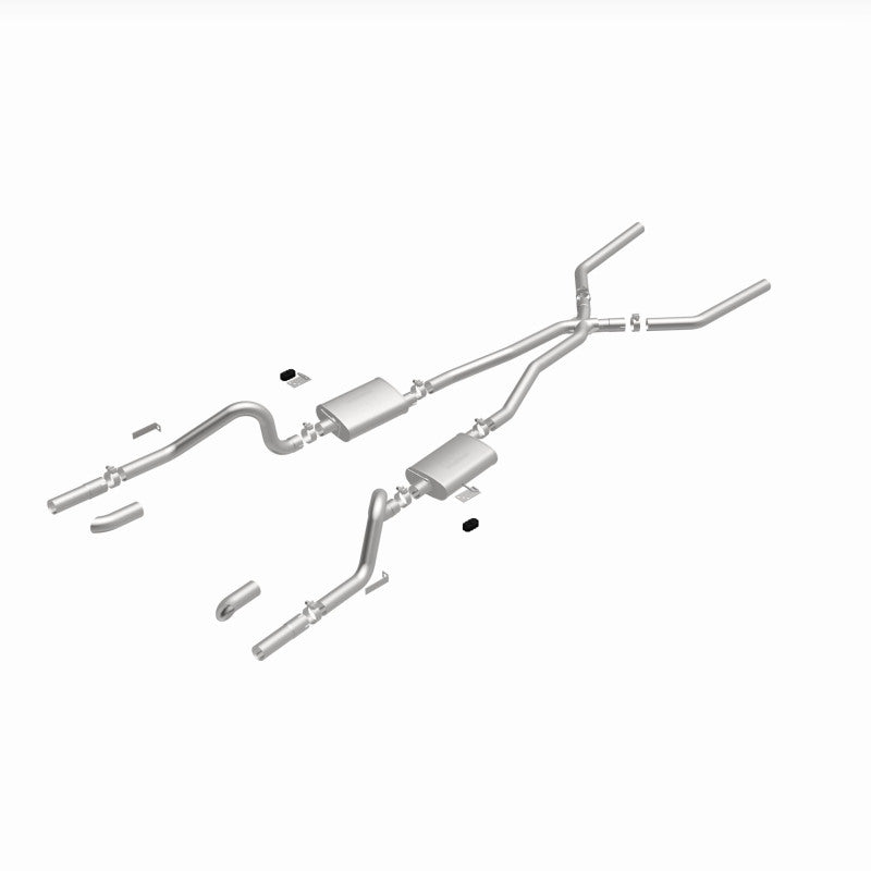 MagnaFlow SYS C/B 67-70 Mustang 2.50inch w/Tru-X exhaust system components