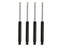 MaxTrac 14-18 RAM 2500 4WD 6in Front & 3in Rear Shock Absorbers set of 4 for offroad performance upgrades.