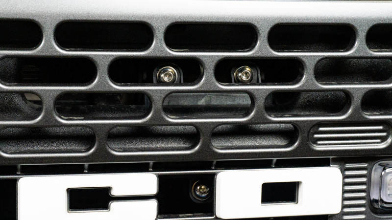 DV8 Offroad 2021+ Ford Bronco Adaptive Cruise Control Relocation Bracket close-up view