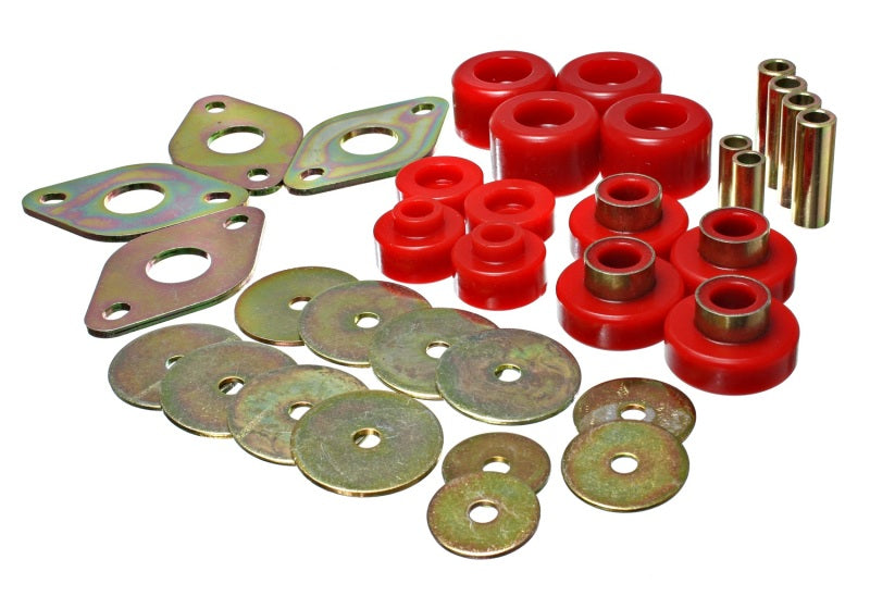 Energy Suspension Body Mount Set-Reg Access & Dbl Cab - Red Secondary image