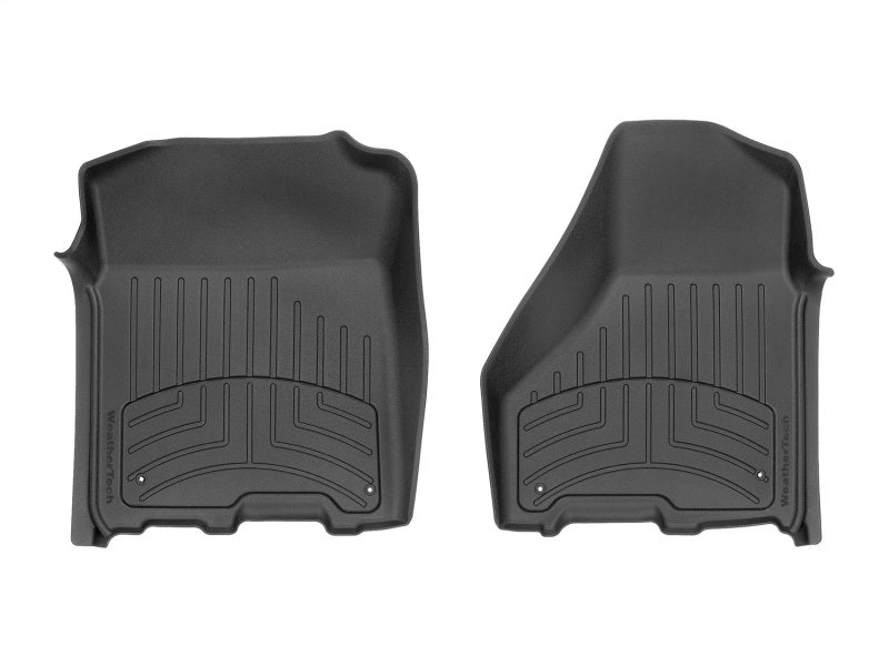 WeatherTech 12-18 Dodge Ram 1500 Crew Cab / Extended Cab Front FloorLiner HP - Black for truck interior protection Main image