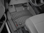 WeatherTech 2015+ Ford F-150 SuperCrew/SuperCab Front FloorLiner - Black in vehicle interior.