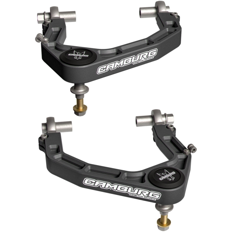 Camburg 2024 Ford Ranger Raptor KINETIK Performance Billet Uniball Upper Arms (GRAY) for off road parts and suspension lift kits.