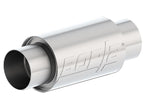 Borla 3 -1/2in In/Out x 5in Round x 8in Long XR-1 Sportsman Shorty Racing Muffler for offroad performance upgrades.