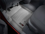 WeatherTech 02-06 Dodge Ram 1500 Pickup QuadCab Front FloorLiner - Grey installed in truck interior