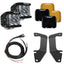 Rigid Industries 14-20 Toyota Tundra A-Pillar Light Kit w/D-SS Flood components including lights, covers, and wiring harness.