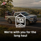 Air Lift Loadlifter 5000 Ultimate Rear Air Spring Kit for 11-17 Dodge Ram 1500 with trucks and overland gear.