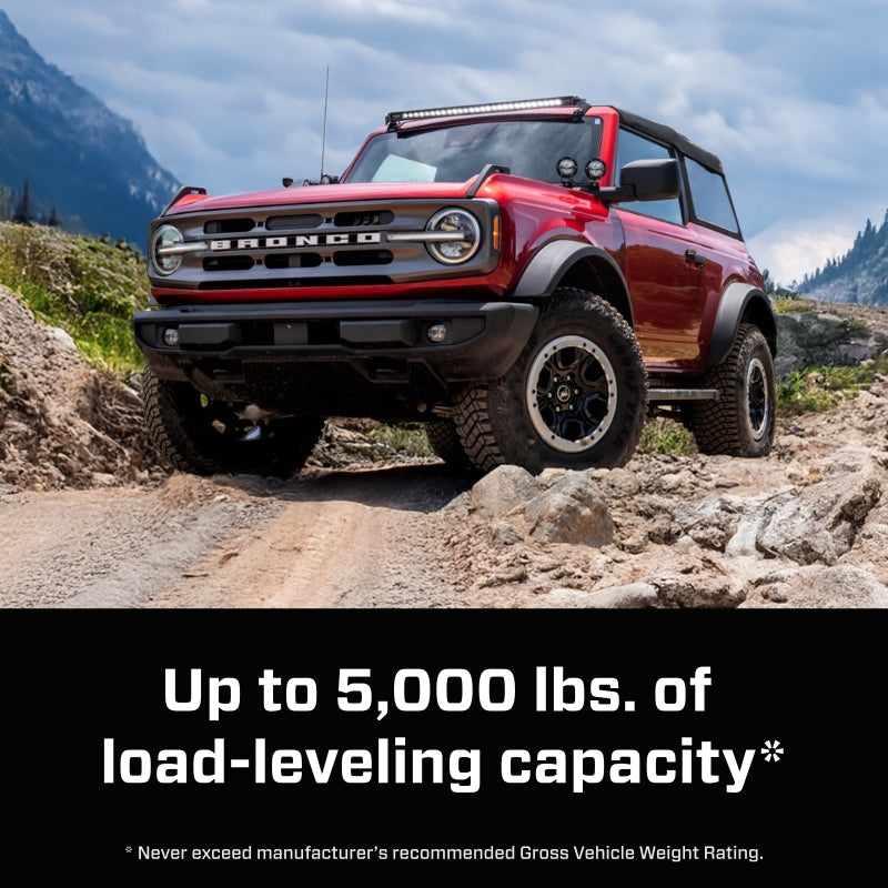 AirLift Performance 21-24 Ford Bronco LoadLifter 5000 Air Spring Kit on offroad terrain