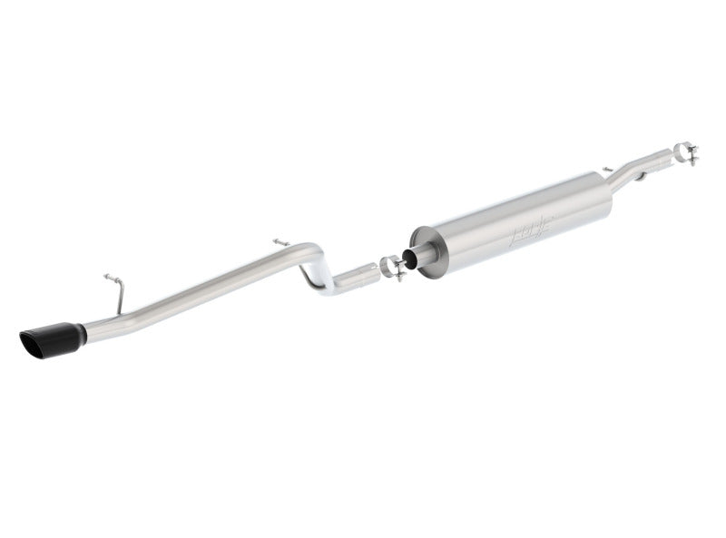 Borla 12-16 Jeep Wrangler V6 4WD Dirt Sport Cat-Back 2.5in Single Square Rolled Angle Cut Rear Secondary image