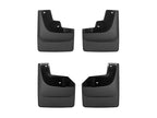WeatherTech 2021+ Ford F-150 Raptor (Incl. 37 Perf. Pkg) No Drill Front & Rear Mudflaps - Black