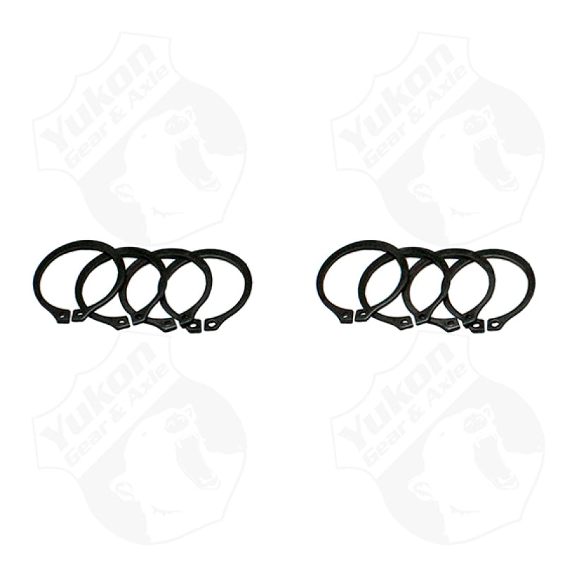 Yukon Gear (4) Full Circle Snap Rings / Fits Dana 60 733X U-Joint w/ Aftermarket Axle Secondary image