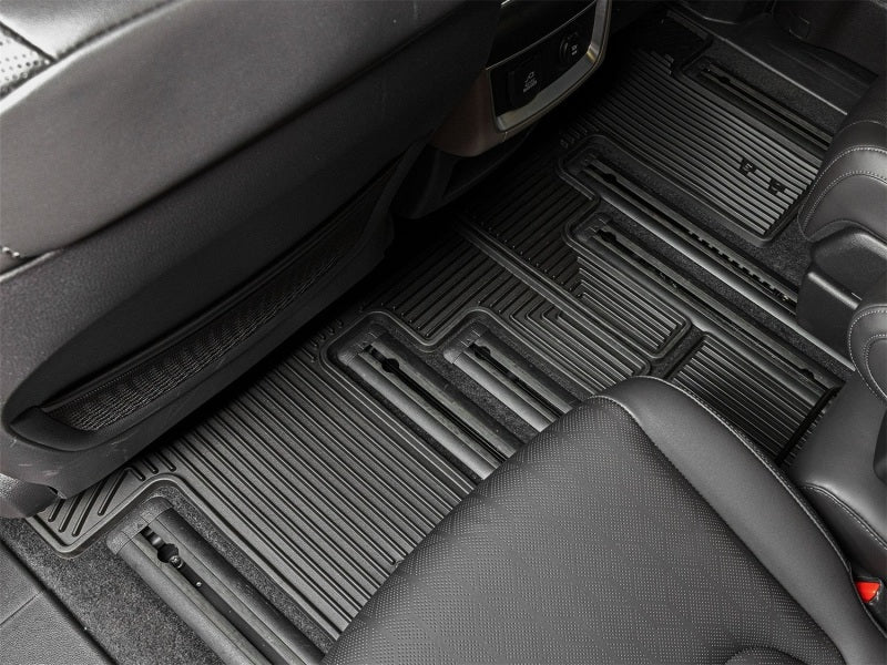 WeatherTech 22-26 Kia Carnival 2nd Row Rear All-Weather Floor Mats - Black Secondary image