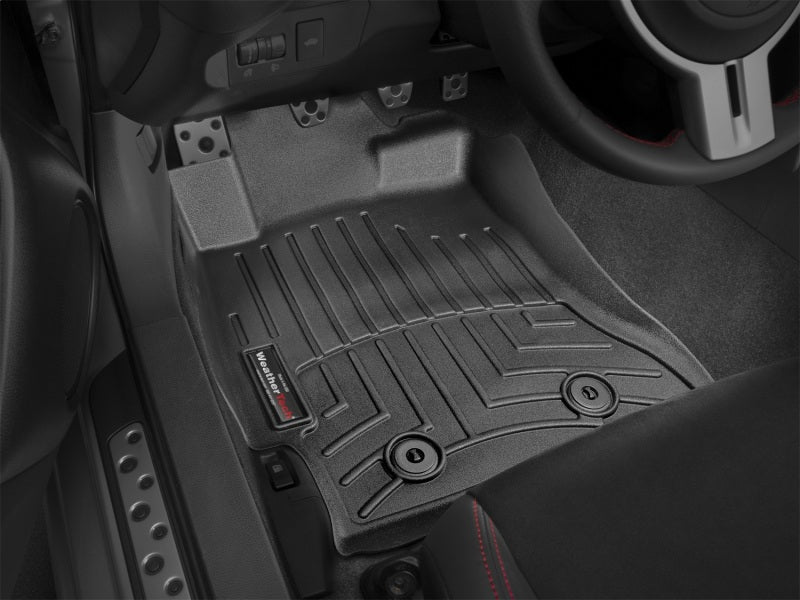 WeatherTech 13+ Scion FR-S Front FloorLiner - Black in vehicle