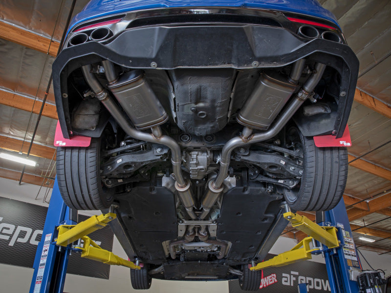 aFe Gemini XV 2.5in 304 SS Cat-Back Exhaust w/Cut-Out 18-22 Kia Stinger V6 3.3L Secondary image