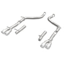 MagnaFlow Axle-Back, SS, 2.5in, Quad Split Rear 3.5in Tip 2015 Dodge Challenger 3.6L V6 exhaust system parts