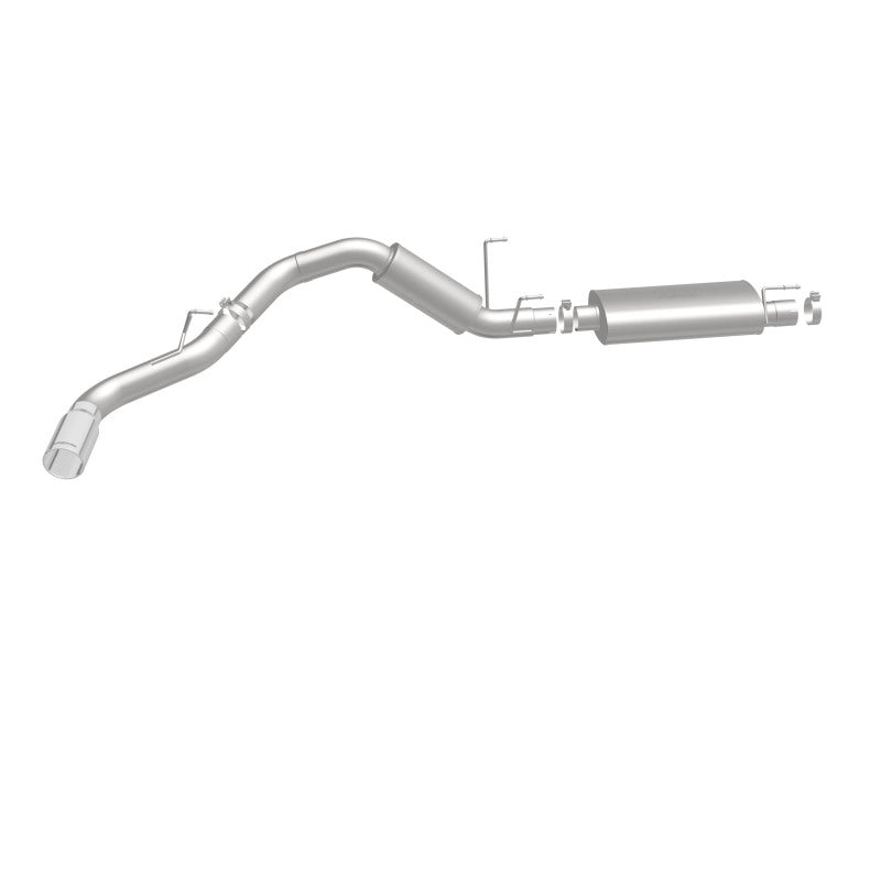 MagnaFlow Cat-Back, SS, 4in, Single Pass Side Rear Exit 5in Tip 14-15 Ram 2500 6.4L V8 CC LB/MC SB exhaust system.